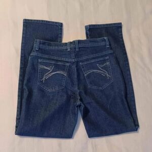 Gloria Vanderbilt Amanda Blue Jeans Womens 6 Midrise Darkwash